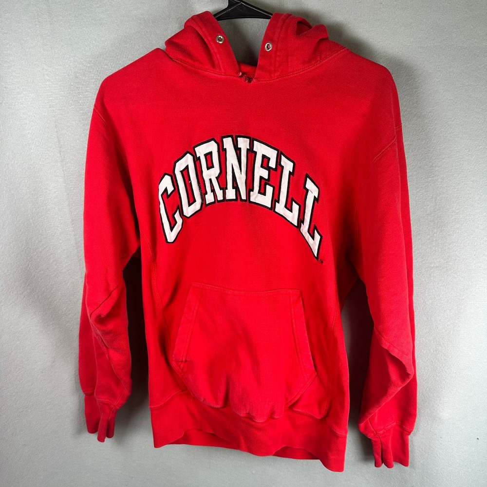 VTG Steve & Barry's Cornell Hoodie Unisex XS Red Collegiate Academia 1786